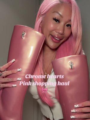 A veryyyyy pink chrome hearts haul timeeeee #chromehearts #chromeheartshaul #shoppinghaul 