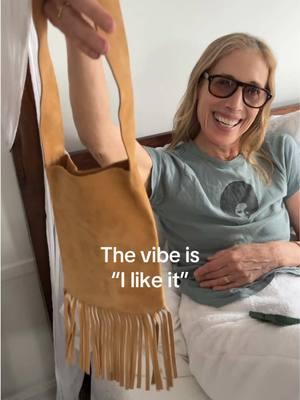 comment if she should start selling these bags!! #fashion #fashionmom #moms #coolmom #womenover50 #womensfashion #fashionover40 #fashionover50 #fringe #makingbags #sewing #SmallBusiness #bode #beachwear #vacationessentials #vacationoutfits #inspo #stylist #voguestylist #caribbean 