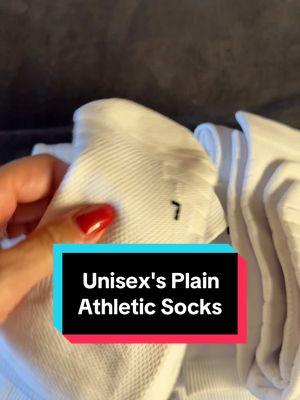 Six pack of white athletic socks for only $13. #sock #socks #6pack #white #whitesocks #athleticwear #athleticsocks 