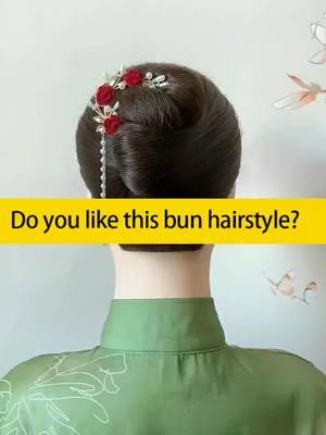 Do you like this beautiful bun hairstyle?#fyp #foryou #mannequinhead #bunhairstyle #hairtoturials #hairstyle #braidstyles #easyhairstyles #CapCut #bunhairtutorial 