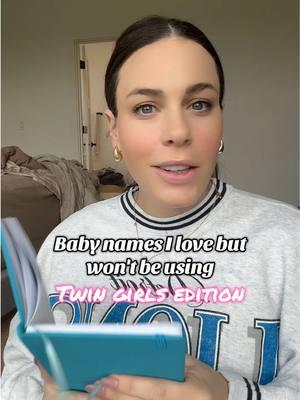 Replying to @Gretchen Roberge baby name pairings for twin girls I love but will not be using... At least I think not right now 🥴🤪 #babynames #girlnames #babynameslist #babynameideas #babynamesilove #twinnames #twingirlnames #babygirlnames  