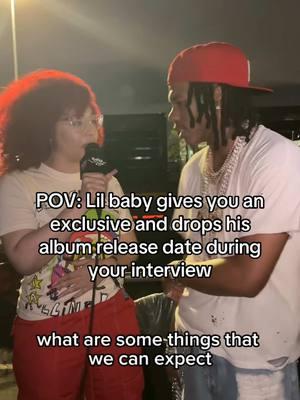 I got an interview and a exclusive?? Couldn’t ask for a better moment  . . . . . #creativecareer #creativecareers #blackcreative #tvhostlife #tvhost #rollingloudmiami #rollingloud #lilbaby 