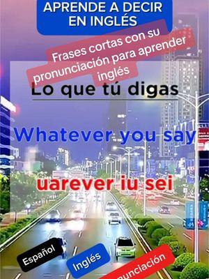 Aprende a decir “LO QUE TÚ” en inglés #ingles #español #englishspanish #english #spanish #inglesparaprincipiantes #inglesdesdecero #inglesbasico #inglesfacil #aprenderingles #aprendeingles #inglesdesdecasa #clasesdeinglesgratis #cursodeinglesgratis #inglesfluido #inglesamericano #englishlanguage #learnenglish #foryourpage #fypシ゚viral #parati #andrilupita 