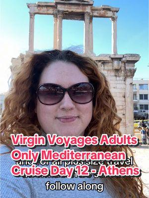 Day 12 and disembarking day with @Virgin Voyages ! I can’t believe it’s our final day and I also cannot believe I am in Athens Greece. Grace been on my bucket list forever and I got to see four separate places and I feel so lucky. Shout out to my friend Callie, who got us this cruise. It’s been life-changing. I truly cannot thank you enough for bringing me along on your adventures. I was so tired by this day and I did not climb up to the Acropolis. We have an exact replica and the only in the world in Nashville, Tennessee so I’m very familiar with the Parthenon and skipped it because I just could not handle it with my foot injury. I will have to go back to Athens to see it one day in person again up close. I was a doubt full person about cruising and I don’t think I would’ve ever booked one myself. But this has changed my outlook on cruising. I don’t think I would enjoy a cruise with children, but I think I will be a loyal virgin cruiser for life. Tell me what other cruise lines you’ve heard good things about and you can follow me for all things plus size travel. #athens #greece #acropolis #parthenon #cruisetok #cruiseship #virginvoyages #plussizetiktok #traveltok 