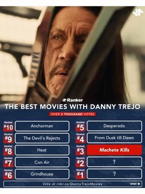 Part 2 | Ranking Danny Trejo’s bests 🔥 #fromdusktilldawn #quentintarantino #dannytrejo #conair #machete #movietok #foryou 