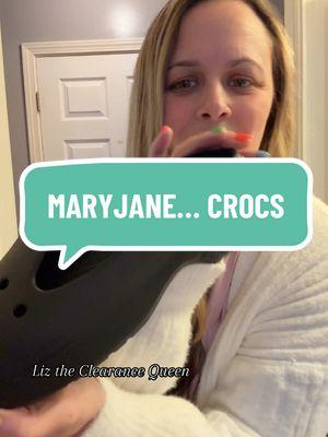 Replying to @LayumMely Where did your mind go? 😂 Maryjane crocs are on sale for the next few days! Don’t miss out. @Crocs #liztheclearancequeen #hopeyouscore✌🏼 #savingmoney #dealsoftheweek #crocs #cutecrocs #ladiescrocs #crocsgang #crocs4life #crocsshoes #maryjane #maryjaneshoes #maryjanecrocs #dresscrocs 