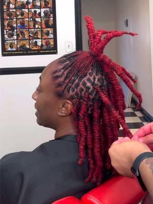 #locs #dreads #locstyles #dreadstyles #barrelrolls #barreltwists #redhair #redlocs 