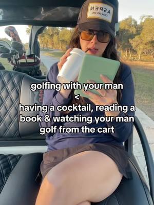 If this is golf, I could golf everyday #cocktails #reading #kindle #golf #womeningolf 