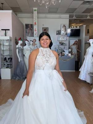 Brides, we’re so excited about all the new gowns coming in and this beauty just arrived!  Check out this halter ballgown style @Christina Wu Bridal 💍✨ with a detachable front bow.  Are you ready to shop for your dream dress? Give us a call at 210-967-4696 to schedule an appointment.  . #dressgoals #dressoftheday #fyp #WeddingInspo  #WeddingTok #2026Bride #2025bride  #BridalTrends #UniqueWedding #UniqueWeddingDress #BridesOfTiktok #SayYes #IDo #weddingtiktok 