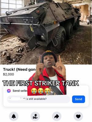 “been here since 1944”😭😭😭😭 #tank #military #coldwar #armoredtrucks #striker #losttitle #car #cars #carguy #facebookmarketplace #carsoftiktok #fyp #comedy #funny #saintzabi #greenscreen 