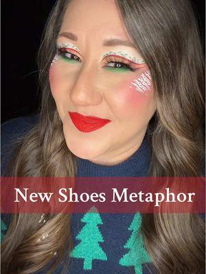 #howfastcanyourunchallenge #newshoesmetaphor #makeuptiktok #encourageothers #complimentothers #christmasmakeup #christmasglam #creativemakeup 