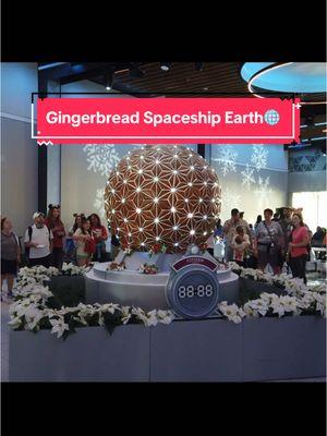 This Gingerbread display of Spaceship Earth is very impressive!  Plus, it gives CommuniCore Hall a nice centerpiece for the guests.  @Disney @Disney Parks #disney #disneyparks #waltdisneyworld #disneyworld #disneyworldchristmas #disneychristmas #disneychristmas2024 #epcot #epcotcenter #epcotfestivaloftheholidays #epcotfestivaloftheholidays2024 #spaceshipearth #gingerbread #disneygingerbread #communicorehall