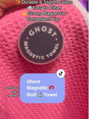 🏌️‍♀️ Upgrade your golf game with the Ghost Golf Towel! 🌟 This durable and stylish towel comes in eye-catching hot pink and many other different colors, perfect for any golfer. With a strong magnet for easy attachment to your clubs and easy cleaning, it's a must-have accessory for on-course convenience! 🧼✨ Say goodbye to messy irons and hello to functionality! ⛳️ Grab yours today and get ready for many amazing rounds! #golftowel #golfaccessories #ghostgolf #durabletowel #golflife #golfing #hotpink #golftowels #Splice 