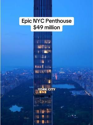 The super skinny Steinway Tower Penthouse - $49 million  • #nyc #ny #penthouse #realestate 