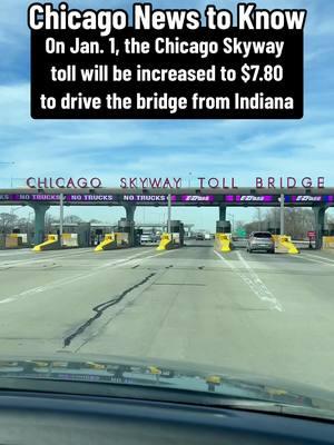 Driving to and from Chicago just got more expensive for anyone coming from Indiana/Michigan #chicago #illinois #chicagotiktok 