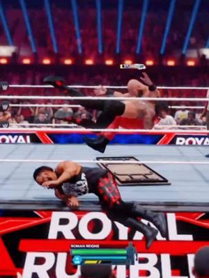 That little submission mini game was fighting me when I had Jacob in the guillotine #romanreigns #jacobfatu #braunstrowman #triplethreatmatch #OTC #WWE2K24 