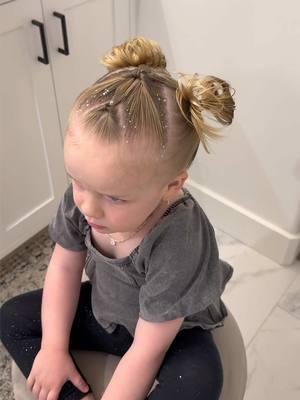 Having too much fun with these glitter hairstyles! Inspo: @LaurenAshley  #toddlerhair #easytoddlerhair #pigtailbuns #toddlerpigtails #messybuns #toddlerhairstyles #toddlerhairideas #newyearsevehair #newyearshairstyle #holidayhairstyle  #topsytail #topsytailhairstyle #hairideas #hairstyle #hairinspo #hair #viralhair #hairtutorial #toddlerhairtutorial #shorthairideas #kidshairstyles #kidshair #girlshairstyle #girlmom #toddler @T is for Tame @Dittobug-Hair @Fairy Tales Hair Care 