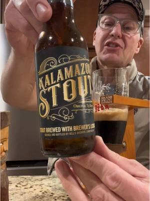 Replying to @danny Bell’s Kalamazoo Stout Review! #mikevsbeer #bells #kalamazoo #deeppurple #blacknight #stout @Bells Brewery  ATTN: @Food Network - @HistoryChannel TikTok who wants to launch the #breweriesofamerica series next fall?? 