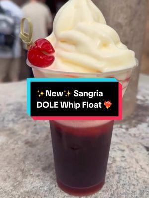 ✨New✨ Sangria DOLE Whip Float ❤️‍🔥 Available at Tamu Tamu in Disney’s Animal Kingdom 🌳 Are you a big fan of DOLE Whips? Would you like to try this one? Let us know in the comments! 🍨 For a full review, check out our article at https://wdwnt.com 💻 #wdw #dolewhip #animalkingdom #disney #disneyparks 