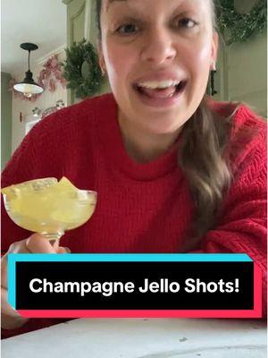 Perfectly portable and potent NYE recipe! #champagne #nyedrinks #holidayrecipe #jellorecipe 