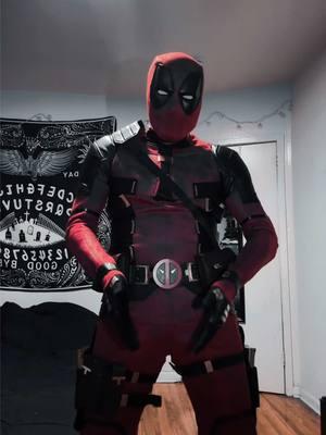 Gotta get in the right mind set. (Fake prop)  #deadpool #deadpoolcosplay #cosplay #cosplayer #cosplayersoftiktok #wadewillson #squats #fyp 