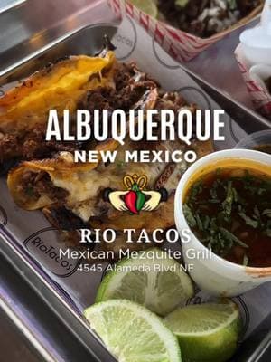 Albuquerque Restaurants: Rio Tacos - I've been craving quesabirria tacos so I made my way to Rio Tacos in Albuquerque to satisfy my craving! Not only do I love this business because their food is delicious, but I also appreciate that the owner is incredibly nice and hardworking! So if you’re looking for somewhere to eat in Albuquerque, check out Rio Tacos!  📍4545 Alameda Blvd NE 👉🏼What I Ate👇🏼 ✨Quesabirria Tacos - 3 quesabirria tacos serbed with cilantro, onion, lime, and salsa ✨Chilaquiles - Creamy salsa chips topped with a protein of your choice (I got al pastor), cotija cheese, pickled onions, avocado salsa, and cilantro  ✨Asada Taco - charcoal grilled asada taco topped with avocado salsa, onions, and cilantro #abqfood #abqfoodies #albuquerque things to do in Albuquerque 