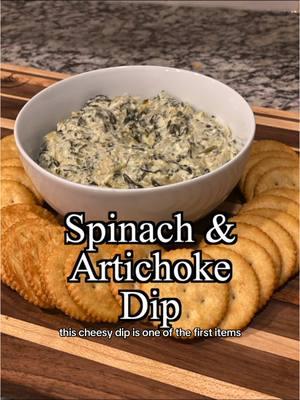 love a good dip for New Year’s Eve parties, game days, or any gathering where snacks are a must. This Spinach Artichoke Dip is so easy to make—you can throw it in the crockpot, give it a stir once, and 3 hours later it’s bubbling with flavor and ready to serve. Although I wouldn’t dare call it healthy, it’s definitely a savory break from all the sweets and perfect for snacking. Creamy, cheesy, and loaded with spinach and artichokes, this dip always disappears fast. Serve it with chips, crackers, or fresh veggies and watch your guests come back for more! Save this recipe for your next party, and let me know if it becomes a favorite for you, too! Ingredients: •	1 (10-ounce) bag frozen baby spinach •	1 (13-ounce) can quartered artichoke hearts, chopped and drained •	1 (8-ounce) brick cream cheese, cut into 1-inch cubes •	1 cup light sour cream •	1 cup shredded Mozzarella cheese •	1/2 cup grated Parmesan cheese •	1/3 cup finely chopped white or red onion •	4 cloves garlic, minced •	1/2 teaspoon black pepper •	1/4 teaspoon salt Instructions: 1️⃣ Spray your crockpot with nonstick cooking spray or line it with a slow cooker liner for easy cleanup. 2️⃣ Add all the ingredients to the crockpot. Stir to combine as best as you can (it doesn’t have to be perfect). 3️⃣ Cover and cook on low for 2.5-3 hours, or until the cheese is fully melted and the dip is hot and bubbling. 4️⃣ About halfway through cooking, give the mixture a good stir to ensure everything is well combined and evenly cooked. 5️⃣ Once ready, stir again and serve the dip directly from the crockpot to keep it warm. Pair with chips, crackers, or fresh veggies. Enjoy the cheesy, savory goodness! Tips: 	•	If you prefer a golden top, transfer the dip to an oven-safe dish, broil for 2-3 minutes, and then serve. 	•	Keep the crockpot on the “warm” setting during the party so the dip stays at the perfect temperature. #SpinachArtichokeDip #PartySnacks #NYEPartyFood #ComfortFood #DipRecipe #CrockpotRecipes #EasyAppetizers #DeliciouslyBold #CheesyGoodness #SavorySnacks #FoodieFavorites