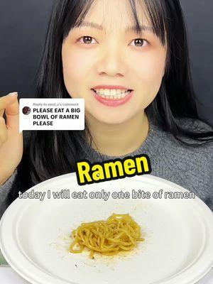 Replying to @neut_u let’s eat a big bowl of ramen but only one bite! #mukbang #eating #eatingshow #ramen #ramenhacks #ramenmukbang #sillyfun #TikTokShop 