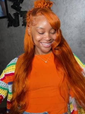 Sooo pretty!Love the wig slayed by stylist @thelacemaster__ #fyp #hairtok #harinspiration #hairtransformation #wigtok #wiginstall #wigstyling #frontalwig #lacewig #humanhairwigs #fishtailbraid #gingerhair #gingerwig #colorwig #bodywavewig #wigslayer