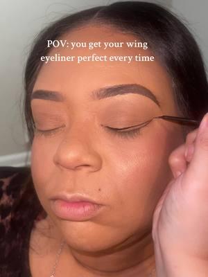 perfect wing eyeliner💕  #makeup #Eyeliner #mua #clemua #lashes #makeuptutorial #ohiomua #makeupartist #ohiomua #cutcrease #foundationapplication #morphe #foryou #fyp #hoodedeyes #hoodedeyeliner #hoodedeyeseyeliner #wingeyelinerhoodedeyes #howtodowingeyeliner 