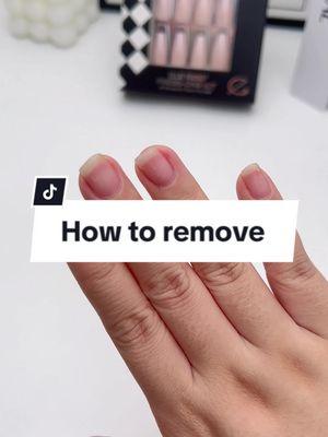 How to remove your press on nails? Try this method #trendnails2024 #ellieyoungnails #pressonnails #tiktokusa🇺🇸 #acrylicnails #ellieyoungclub #shortnails #howtoremovenails #howtoremovenailglue 