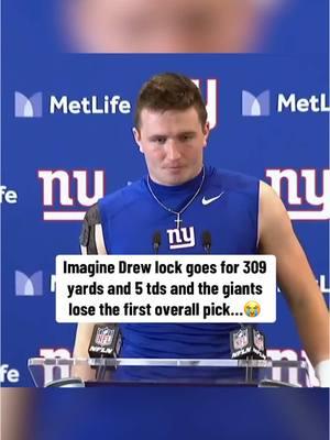 In 1 game Drew Lock…  1. lost the 1st overall pick 2. got Malik nabers to 1000 yards 3. Ended the Colts season 4. Saved Brian Daboll’s job 5. Made it way easier for the Bengals to make the playoffs  A true hero. (Caption via CBS) #drewlock #nygiants #nflmemes #indianapoliscolts #2025nfldraft 