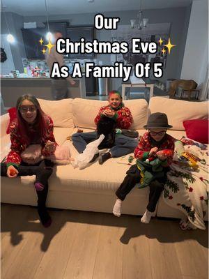 Our Christmas Eve as a family of 5! This year we added a fancy dinner to our mix of traditions ❤️🍪🎅🏼🎄 #christmas #christmashaul #momof3 #fyp #christmaseve #familyof5 #blendedfamily #minivlog #christmasvlog #parentsonchristmas #santacame #christmaseveroutine #kidschristmastraditions #familychristmastraditions #familychristmas #merrychristmas 