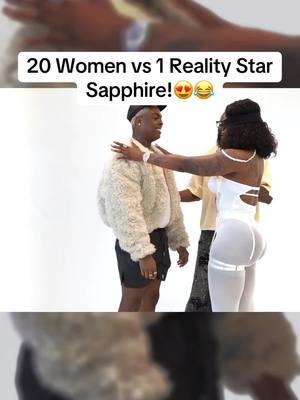 20 Women vs 1 Reality Star Sapphire!😍😂 #smashorpass #date #dating #dateshow #foryou #singleladies #singleguy #women #realitystar #sapphire 