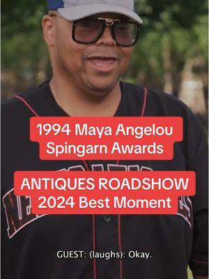 10. "...l'm happy to have this piece of African American history." Watch this appraisal of 1994 Maya Angelou Spingarn Awards then see all 15 ANTIQUES ROADSHOW Best Moments from Season 28 at the 🔗 in our bio! #antiquesroadshow #mayaangelou #poetry #spingarnmedal #blackhistory #poetrytok 