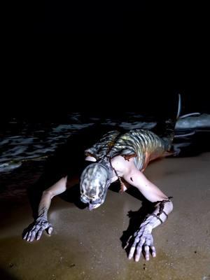 What would you do if you encountered this on a beach? #skinwalker #skinwalker #mermaid #siren #caughtoncamera #fiendcore 