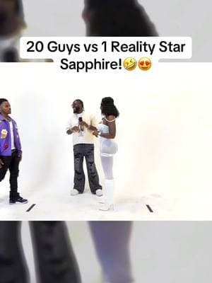 20 Guys vs 1 Reality Star Sapphire!🤣😍 #singlelady #smashorpass #singleguy #women #guys #girl #foryou #foryoupage #dateshow #dating #realitystar #sapphire 