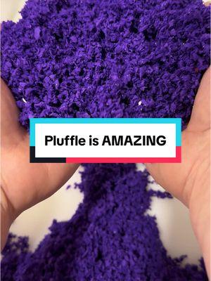 Pluffle is everything when it comes to sensory play! #pluffle #sensoryplay #sensorybin #asmr #playfoam #educationalinsights #purple #unique 