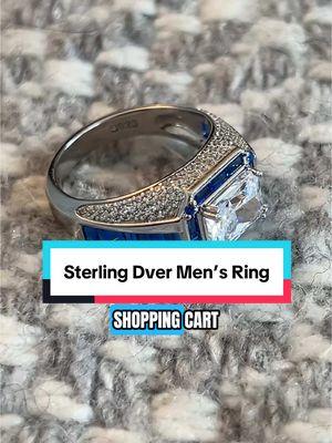 Enjoy this nice handmade sterling silver men’s ring! Stylish vintage and free shipping included. #Manuring #Vintage #SterlingSilver. #3ctRadiant #Jewelry #JewelryForMen #FlashSale #TikTokShopYearendsale #yearendsale #JZORA 