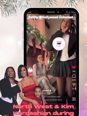 #trending #northwest & #kimkardashian #dancing for the #holidays! #hollywoodunlocked #celebritygossip #kanye #yeezy #kanyewest #kuwtk #kimk #culturebitez1 #entertainmentnews #2024