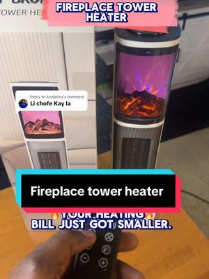 Replying to @Andjelina on sale 50% off on this Fireplace tower. The coolest oscillating space heater in TikTok shop. #fireplace #spaceheater #winterishere #winterfinds #electricfireplaces #staywarm #2025fireplace #keepingwarm #heater #heat #towerheater #tiktokmademebuyit #tiktokfinds #tiktokshopfinds #wonderdras07 #alciusesdras #haitiantiktok #haitianusa #haitianusa🇱🇷 #haitianflorida #haitiannewyork #haitiannewjersey #haitiancomedy #flashsale #fyp #1000k #1000kveiw🤘🏿🤘❤️🖤 #trending #viralproducts #winterproducts #coldweather 