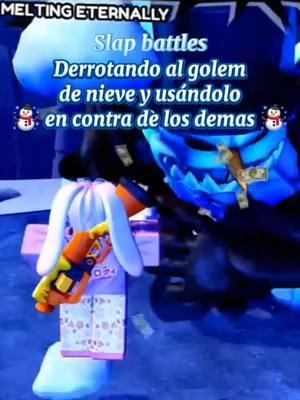 #slapbattles #roblox #boss  #golem #snowman #fight #christmas #mahoraga #fyp 