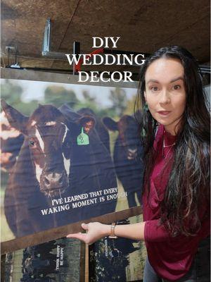 Still have SO many wedding details to share. #diyweddingdecor #pinkstonwedding #2024bride #eatbeef #beefcattle 