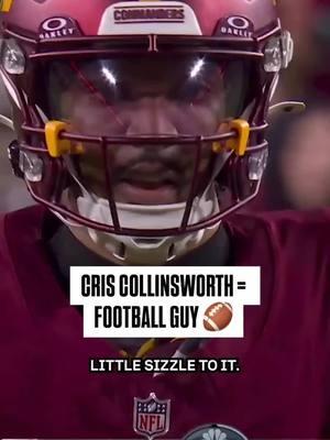 Just another example of how much Cris Collinsworth loves ball. #nfl #commanders #jaydendaniels #nflfootball #analyst 