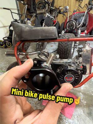 Replying to @Landon Stephens Pulse pump install on the vintage mini bike ☝️ #pulse #fuel #fuelpump #minibike #vintage #howtotiktok #DIY #tips