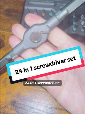 24 in 1 screwdriver set!  #multipurpose #screwdriver #screwdriverkit #homeimprovement #homerepair #toolkit #TikTokShop 