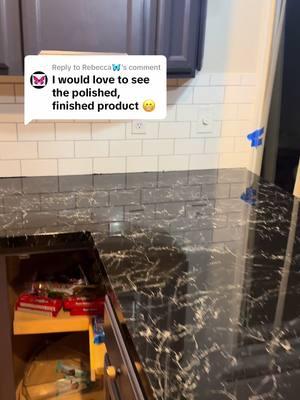 Replying to @Rebecca🦋 #DIY #countertop #TikTokShop #kitchenmakeover 