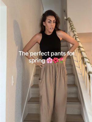 Im obsessed with these cute flowy pants! These are going to be a staple for my outfits in the spring! #springoutfit #springoutfits #springoutfitideas #outfitinspo #flowypants #comfyclothes #comfyoutfits #harempants #bohopants #comfypants #loungewear #TikTokShopFashion #tiktokshopcreatorpicks #spotlightfinds #treasurefinds 