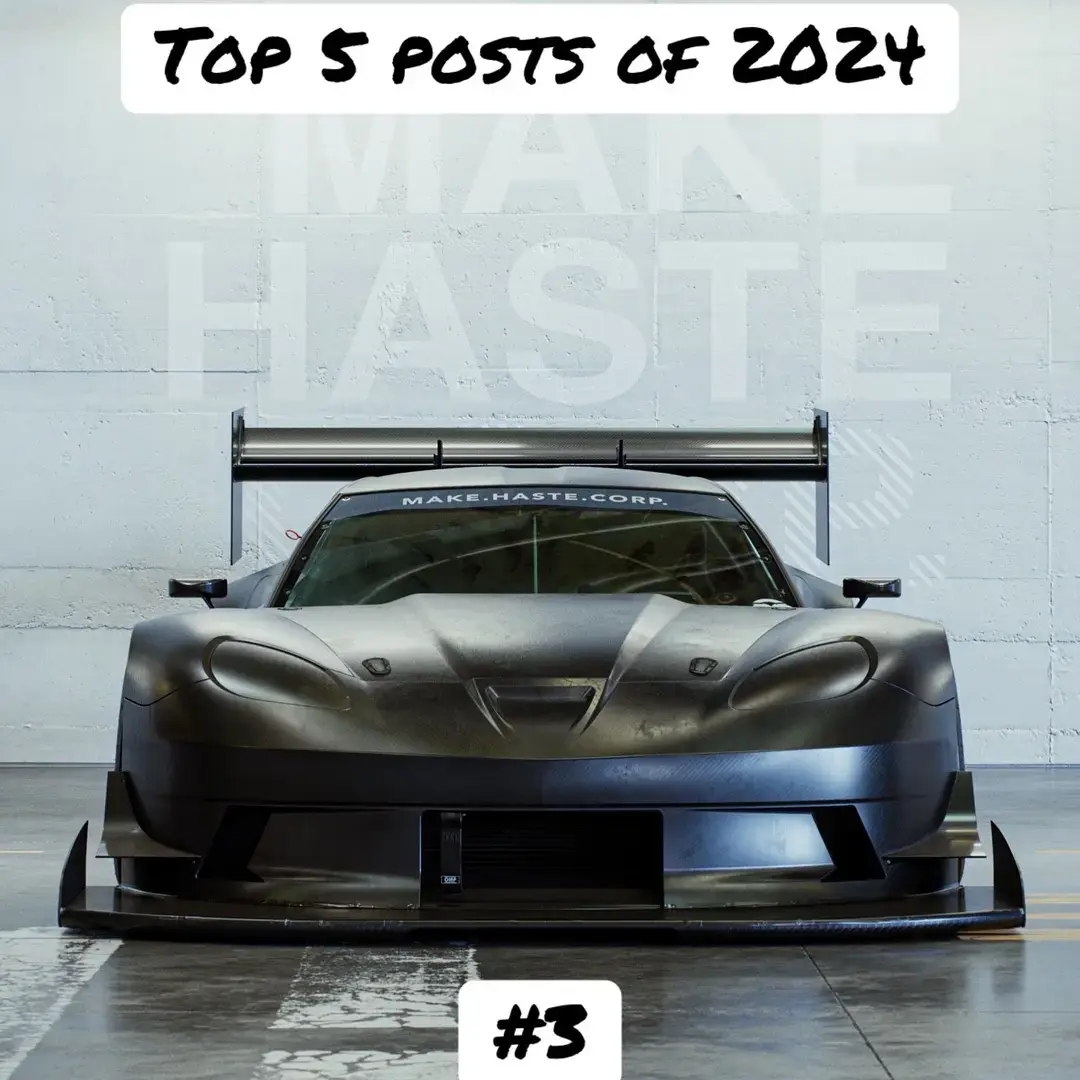 Top 5 posts of 2024. #3 the introduction of V3  #corvette #timeattack #Motorsport #downforce #carbonfiber 