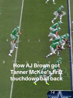 Aj Brown called an old friend to help save the day.  #ajbrown #eagles #tannermckee #philadelphiaeagles #nfl #football #bigdom 